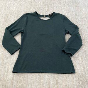 Banana Republic Factory 3/4 Sleeve Green Knit Top XS